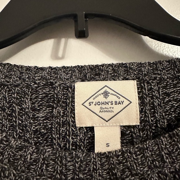 St. John's Bay Womens Crew Neck Long Sleeve Cable Knit Pullover Sweater - Picture 3 of 5